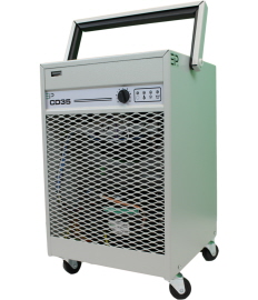 Ebac CD35 Light commercial dehumidifier with water collection tank or optional condensate pump.